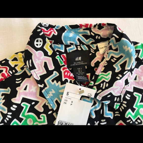 KEITH HARING Button Down short sleeve shirts NWT - Picture 3 of 6